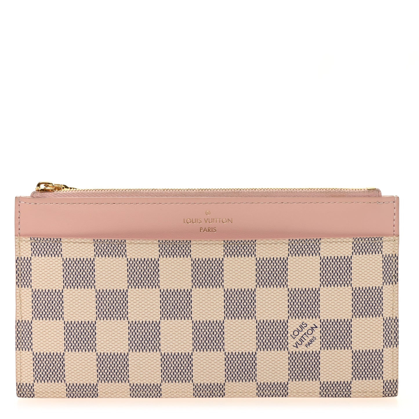 Damier Azur Slim Purse Rose Ballerine