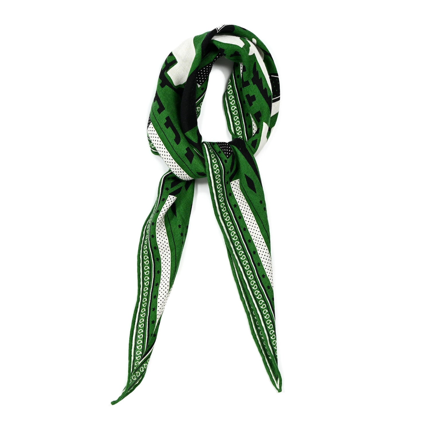 Hermes Cashmere Silk Puzzle II Losange Scarf 1 of 3
