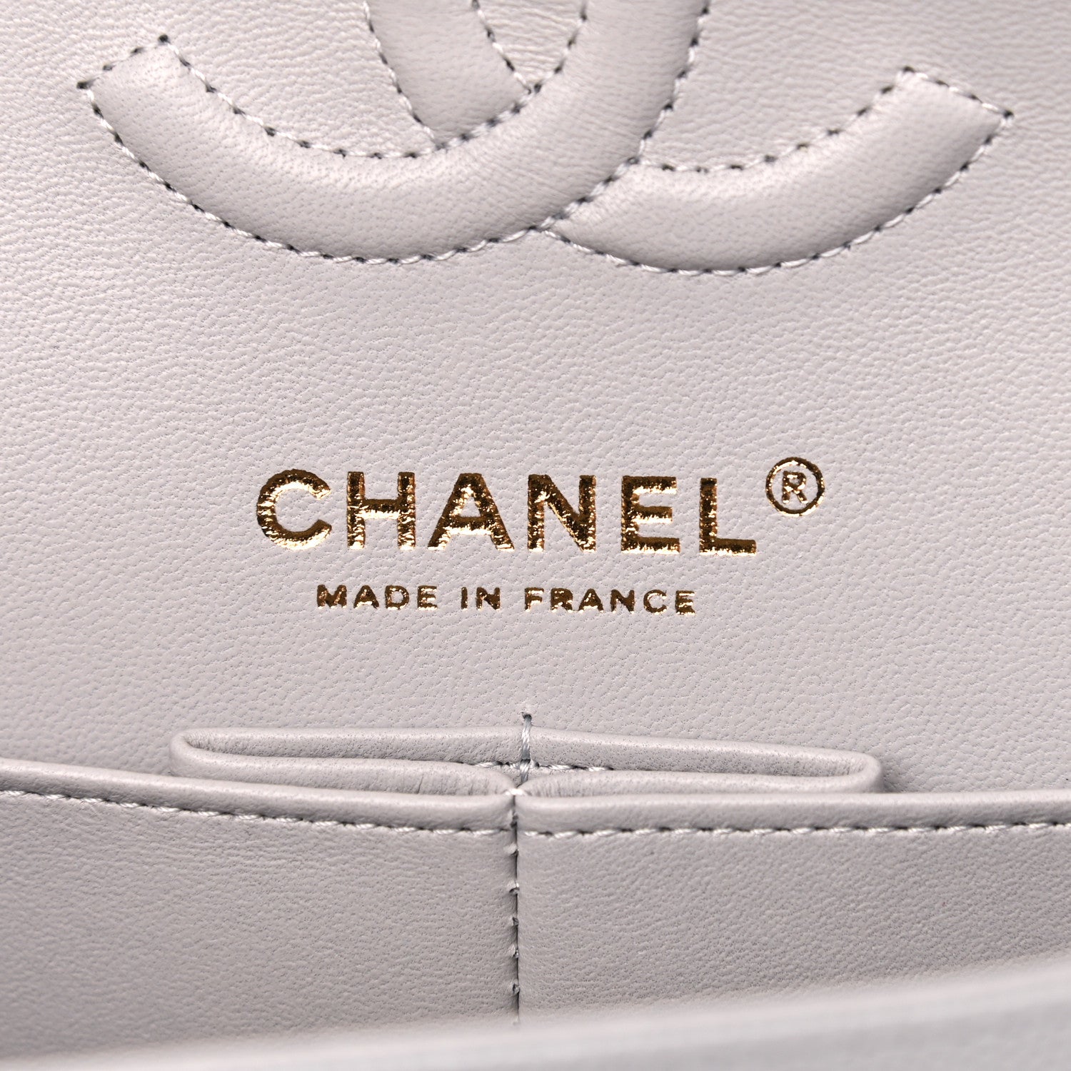 Chanel Caviar Quilted Small Double Flap Grey 6 of 10
