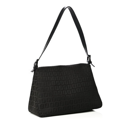 Fendi Zucchino Mama Baguette Black 2 of 16