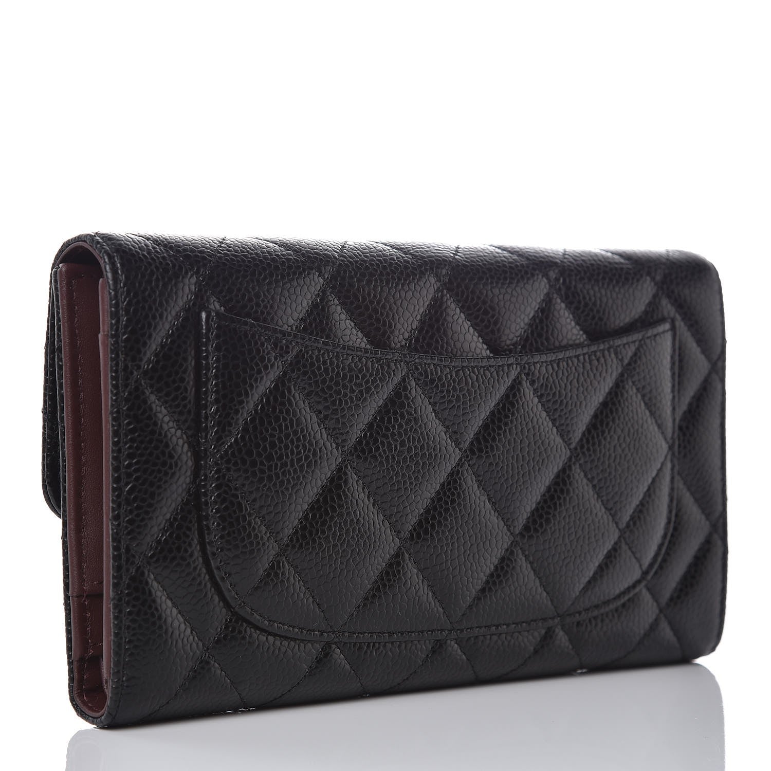 Chanel Caviar Quilted Large Flap Wallet Black 3 of 7