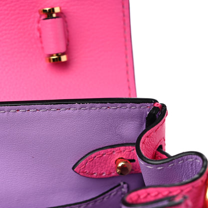 Versace Grained Calfskin Small La Medusa Top Handle Bag Fuchsia 11 of 13