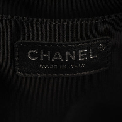 Chanel Lambskin Chevron Small Urban Spirit Drawstring Bag Black 6 of 7