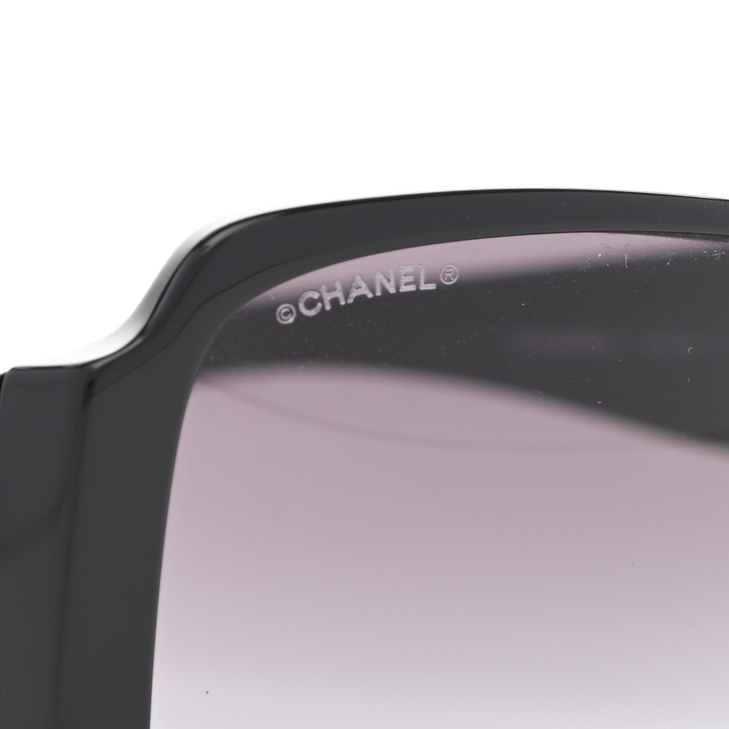 Chanel Acetate Shield Sunglasses 5449-A Black 5 of 7