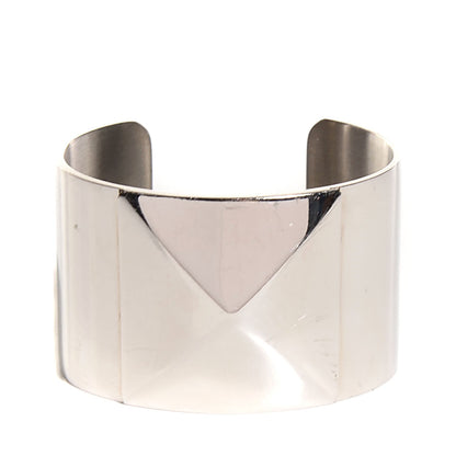 Hermes Palladium Wide Medor Cuff Silver 1 of 5