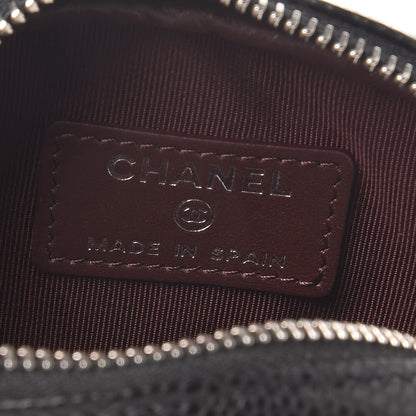 Chanel Caviar Quilted Zip Around Classic Coin Purse Black 6 of 8