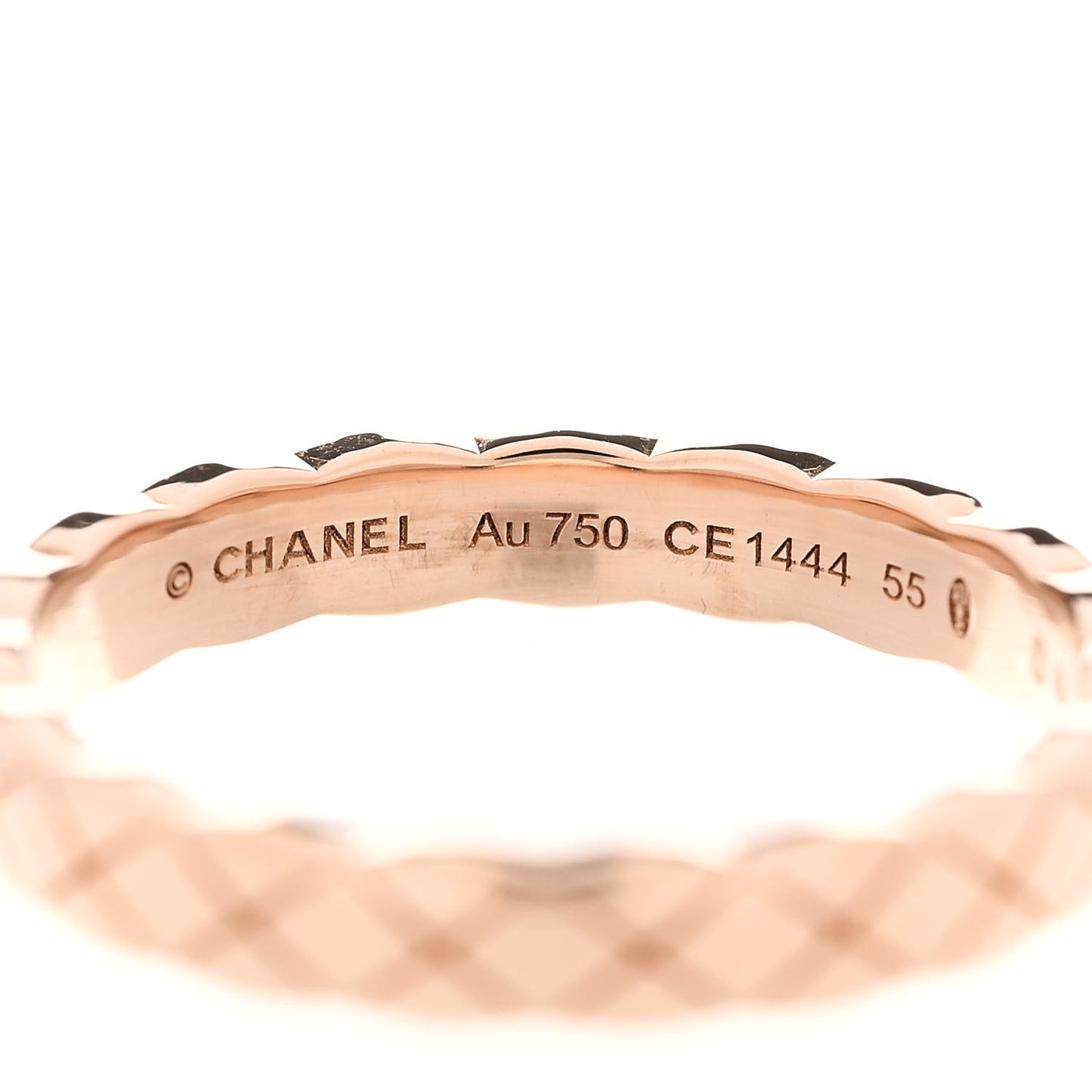 18K Beige Gold Mini Coco Crush Ring 55 7.25