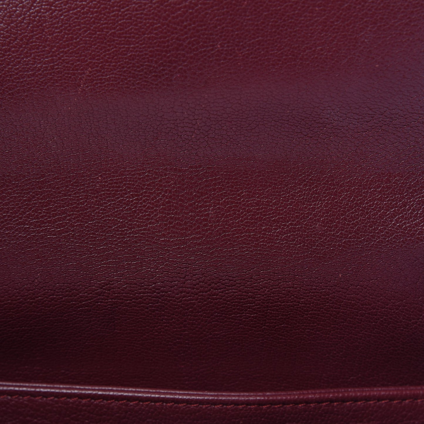 Shiny Calfskin Goatskin Quilted Small Coco Curve Messenger Flap Burgundy