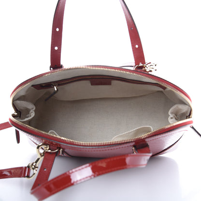 Gucci Patent Microguccissima Small Nice Top Handle Dome Bag Rose Bed 5 of 10