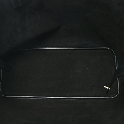 Salvatore Ferragamo Canvas Calfskin Charming Tote Natural Black 6 of 11