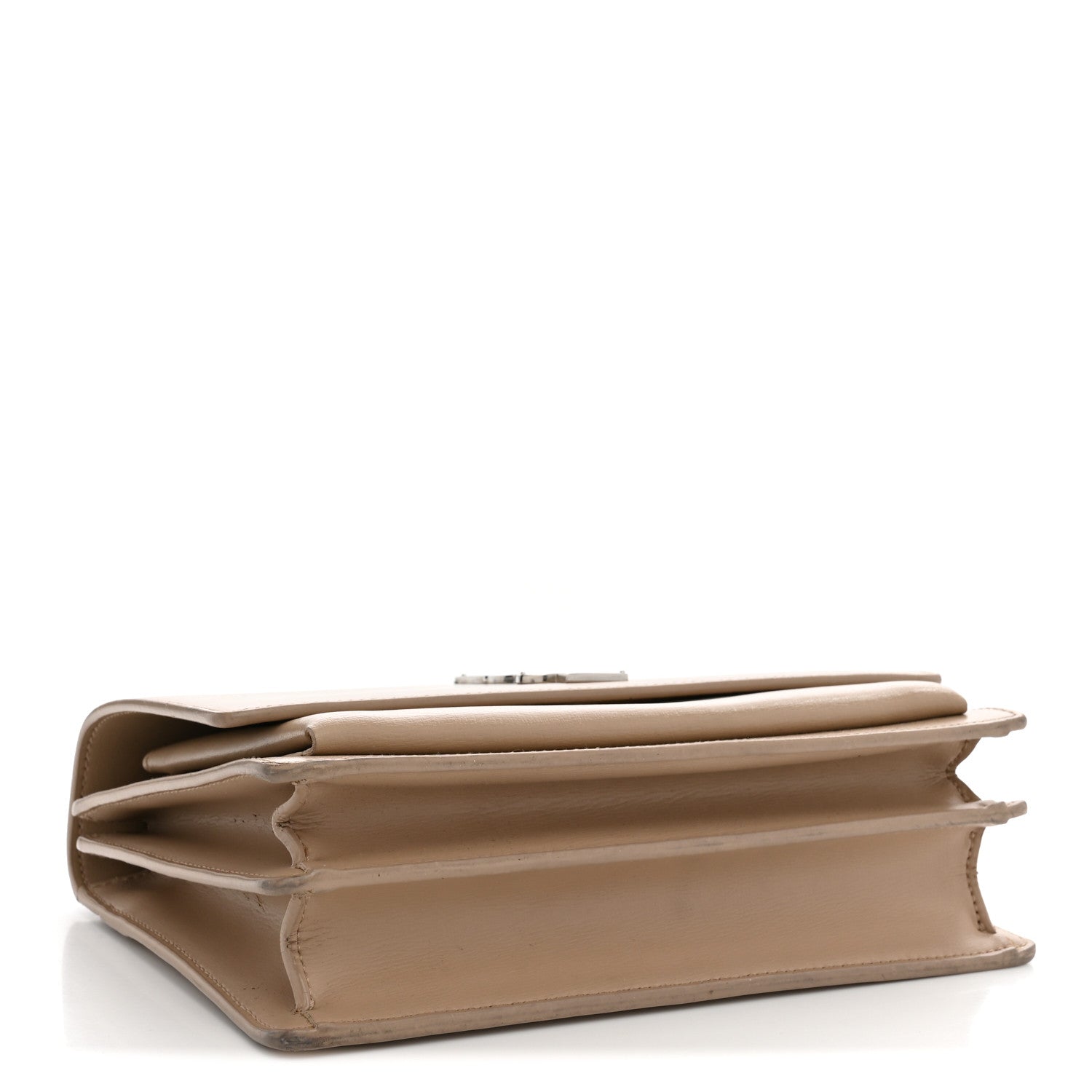 Saint Laurent Calfskin Medium Monogram Sunset Dark Beige 3 of 13