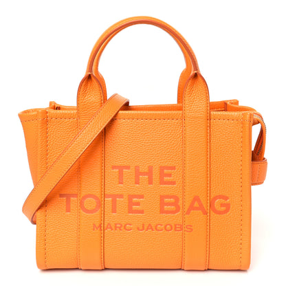 Marc Jacobs Grained Calfskin Mini The Tote Bag Artisan Gold 1 of 8