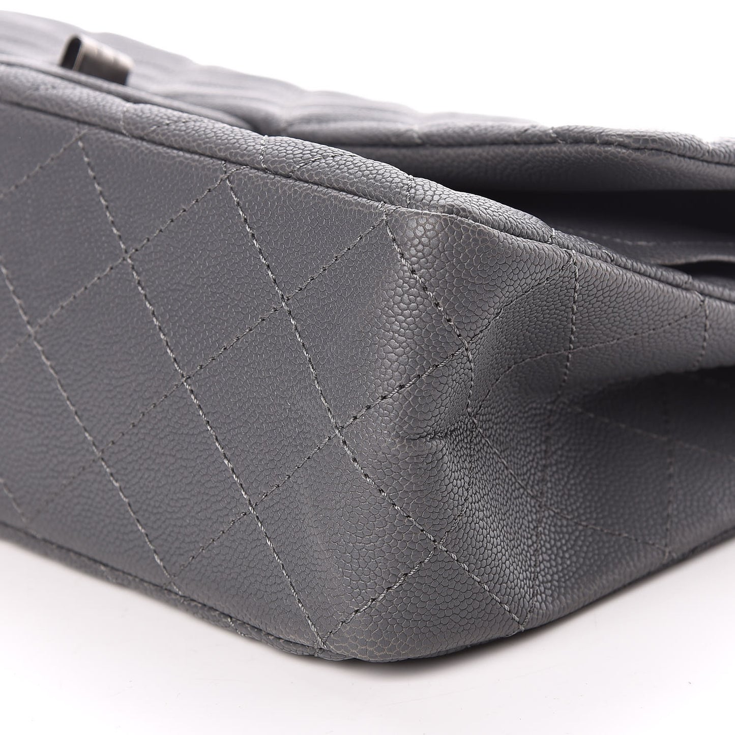 Caviar Quilted 2.55 Reissue 227 Flap Dark Grey