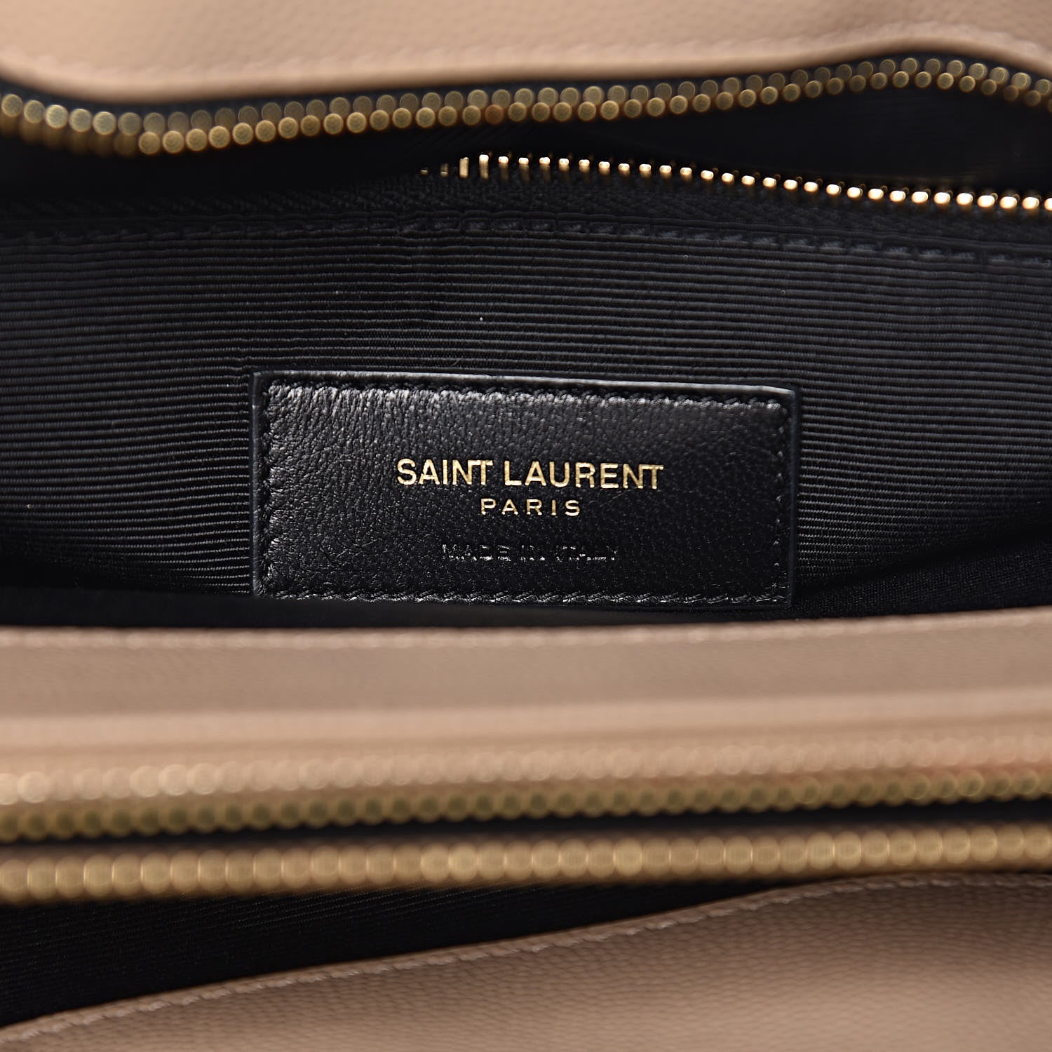 Saint Laurent Grain De Poudre Matelasse Chevron Monogram Shopping Bag Nude Powder 6 of 15