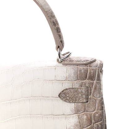 Hermes Matte Niloticus Crocodile Himalaya Kelly Retourne 28 White 20 of 23
