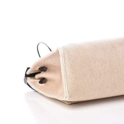 Hermes Toile Vache Calfskin Herbag 30 PM Natural Black 19 of 20