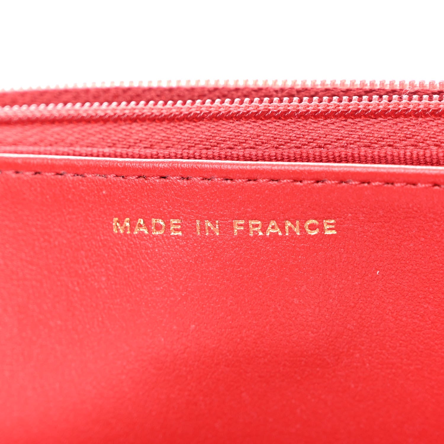 Chanel Caviar Quilted Wallet on Chain WOC Red 7 of 12