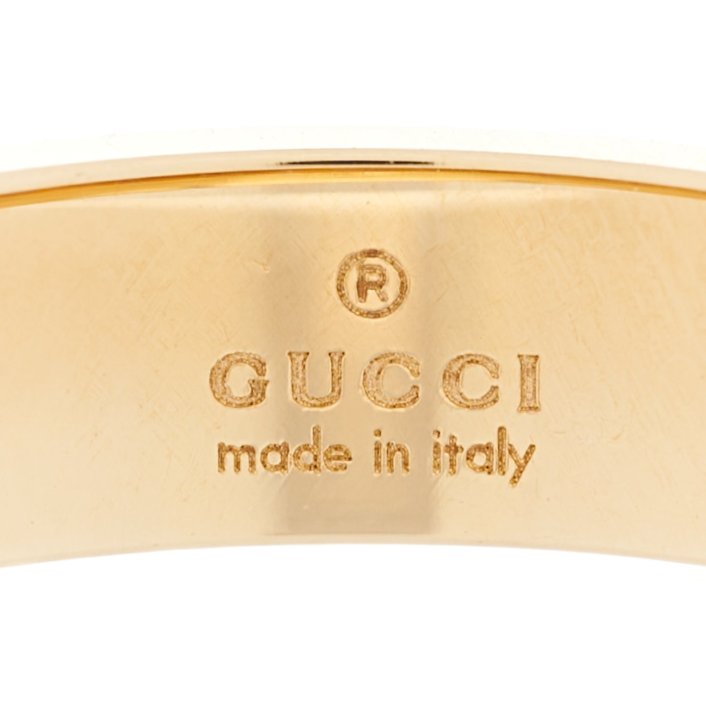 18K Yellow Gold 4mm Icon Thin Band Ring 53 6.25