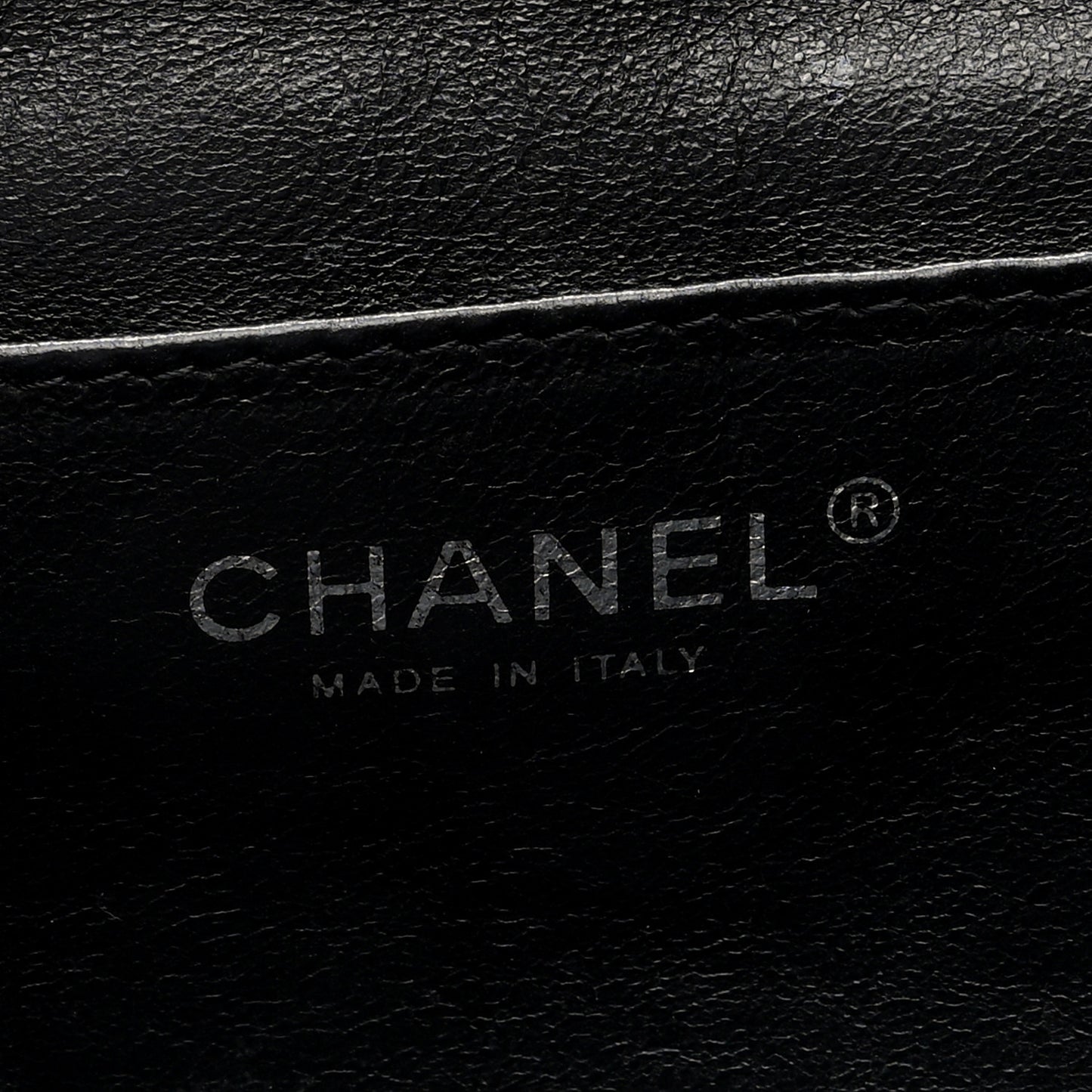 Patent Quilted Clutch with Chain Flap Black