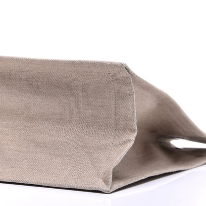 Saint Laurent Linen Calfskin Rive Gauche Tote Optic White 7 of 7