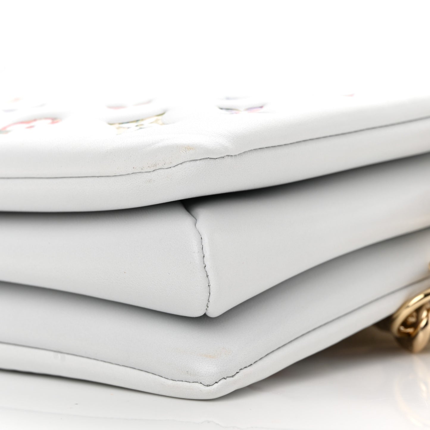 Lambskin Embossed Monogram LV Garden Coussin PM Cream