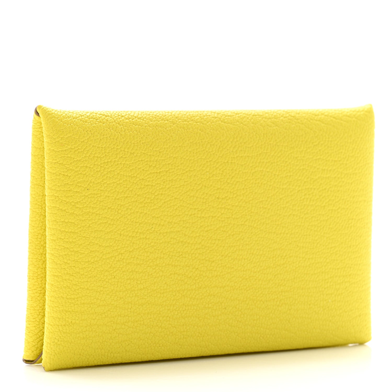 Hermes Chevre Mysore Calvi Card Case Lime 3 of 8