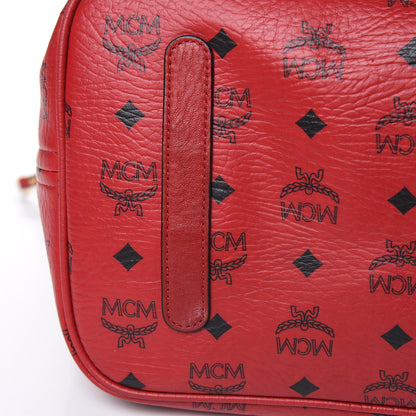 MCM Visetos Large Liz Reversible Shopper Tote Ruby Red 13 of 22