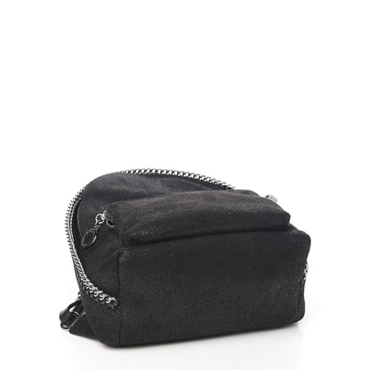 Stella McCartney Shaggy Deer Mini Falabella Backpack Black 3 of 7