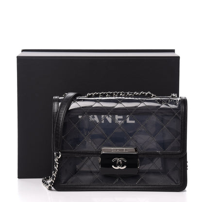 Chanel PVC Lambskin Quilted Beauty Lock Flap Black 12 of 12