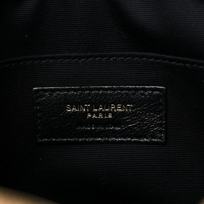 Saint Laurent Calfskin Matelasse Monogram Lou Camera Bag Dark Beige 6 of 10