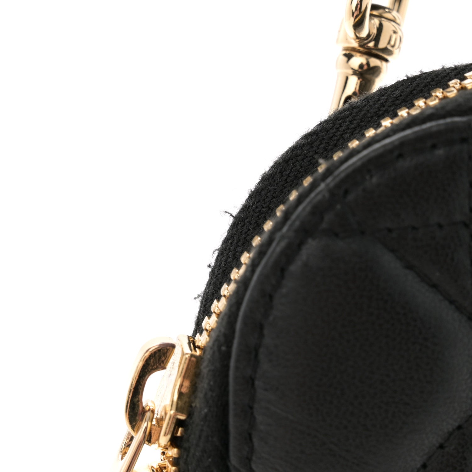 Christian Dior Lambskin Cannage Lady Dior Phone Holder Black 11 of 12