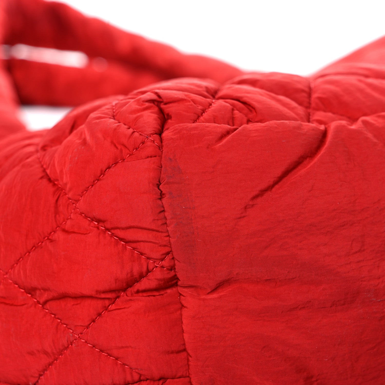 Chanel Nylon Quilted Medium Coco Cocoon Tote Red 10 of 17