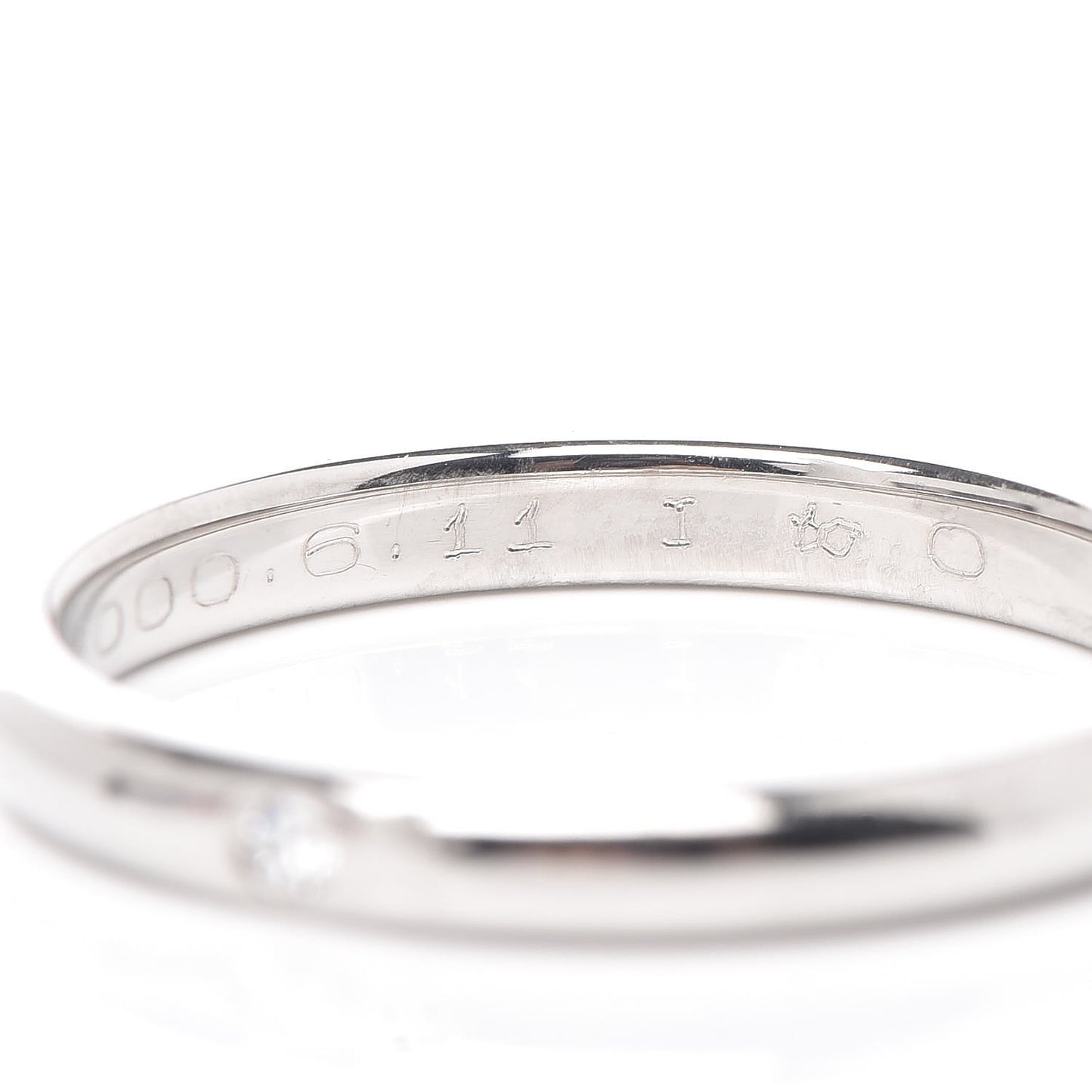Platinum Diamond Elsa Peretti Band Ring 60 9