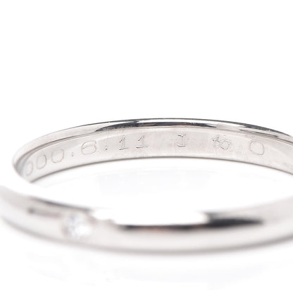 Tiffany Platinum Diamond Elsa Peretti Band Ring 60 9 7 of 7
