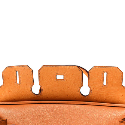 Hermes Ostrich Birkin 30 Abricot 19 of 35