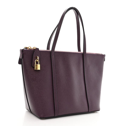 Dolce & Gabbana Dauphine Stampa Shopping Tote Purple 3 of 11