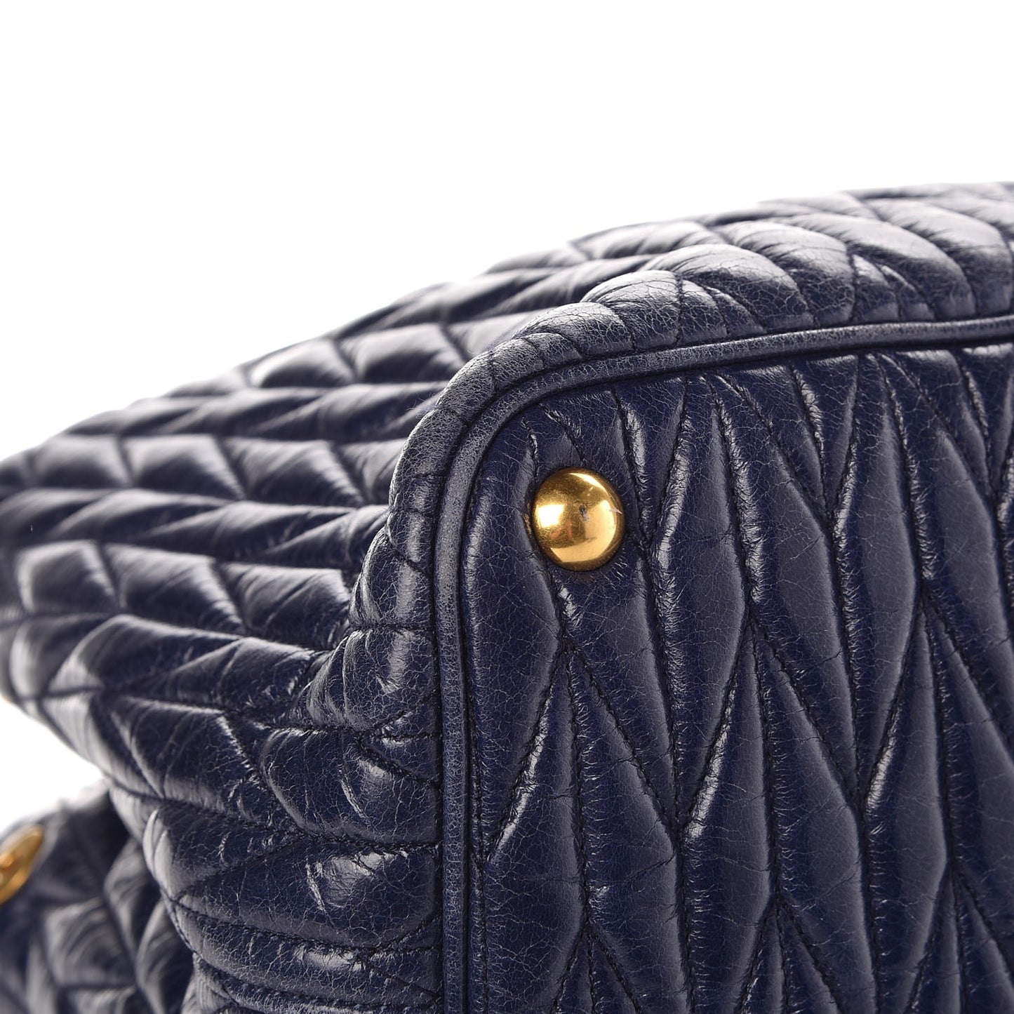 Vitello Lux Matelasse Tote Bleuette