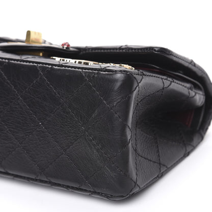 Chanel Aged Calfskin Lucky Charms 2.55 Reissue 224 Flap Black 8 of 8