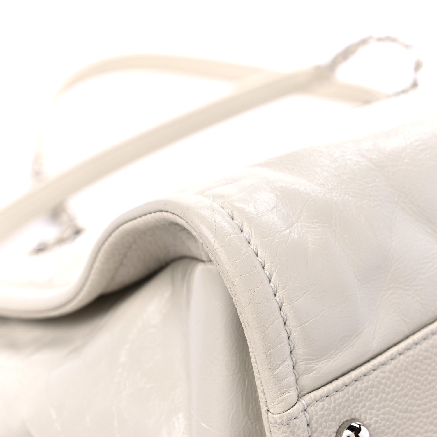 Chanel Glazed Calfskin Small Deauville Tote Ecru 10 of 13