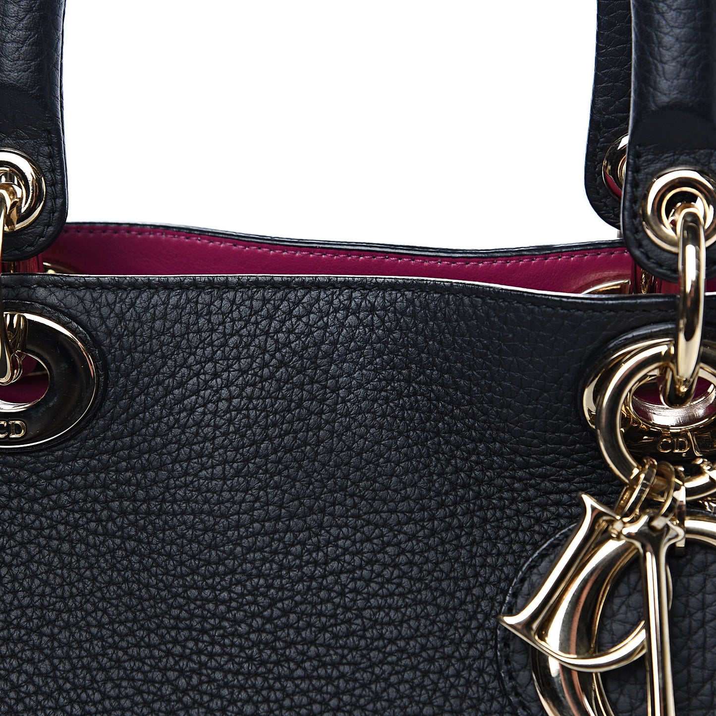 Bullcalf Medium Diorissimo Tote Black Rose Indien