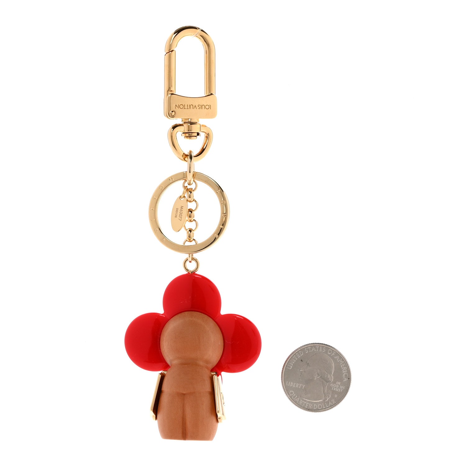 Louis Vuitton Resin Wood Vivienne Bag Charm Red 1890838 – FASHIONPHILE