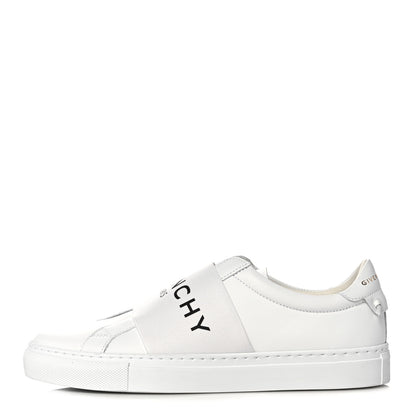Givenchy Calfskin Band Logo Womens Urban Street Sneakers 37.5 White 1 of 11