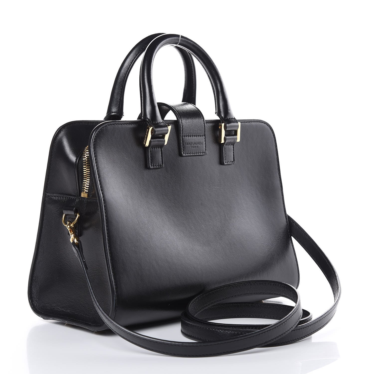 Saint Laurent Calfskin Monogram Baby Cabas Black 3 of 12