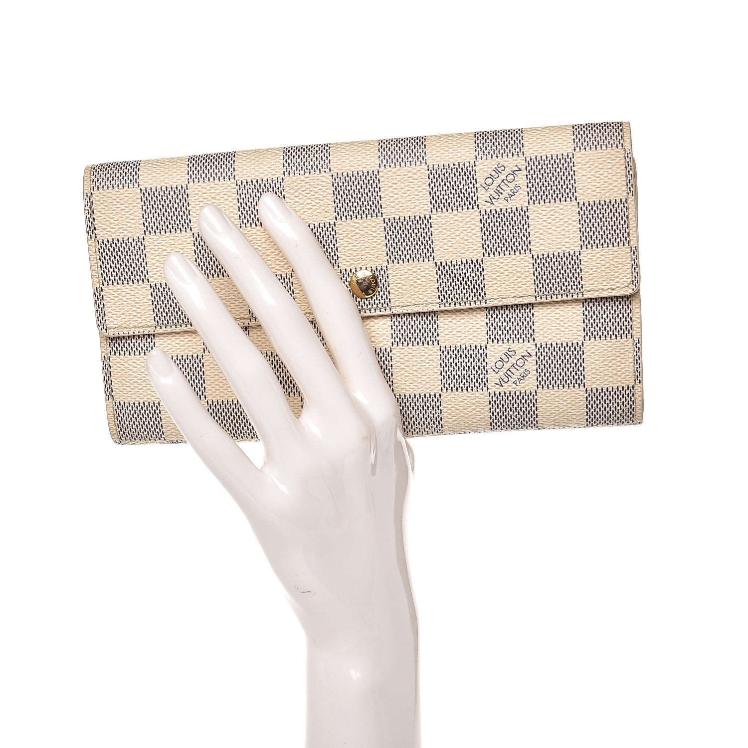 Louis Vuitton Damier Azur Sarah Wallet 2 of 9