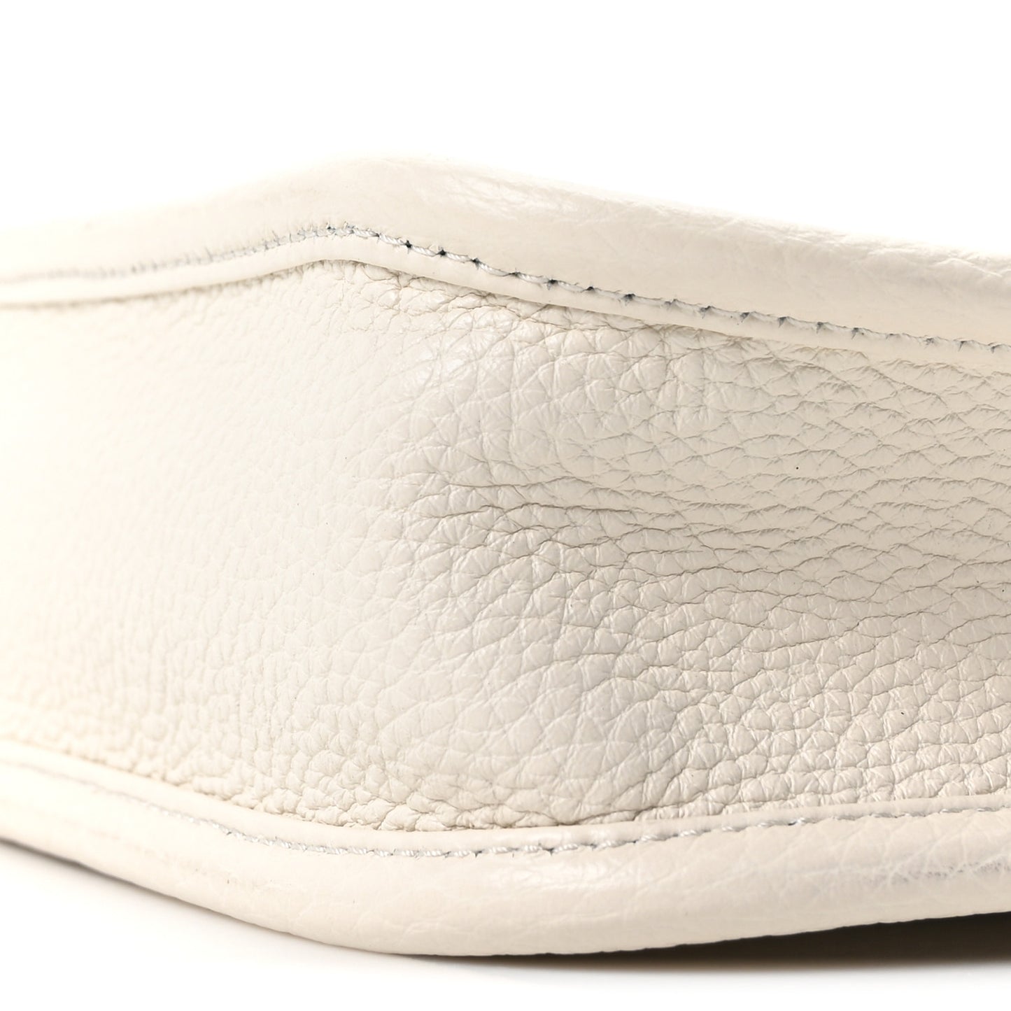 Vitello Daino Soft Mini Hobo Messenger Bag White