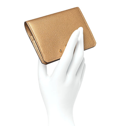 Hermes Metallic Chevre Chamkilight Medor Card Holder Dore 2 of 8