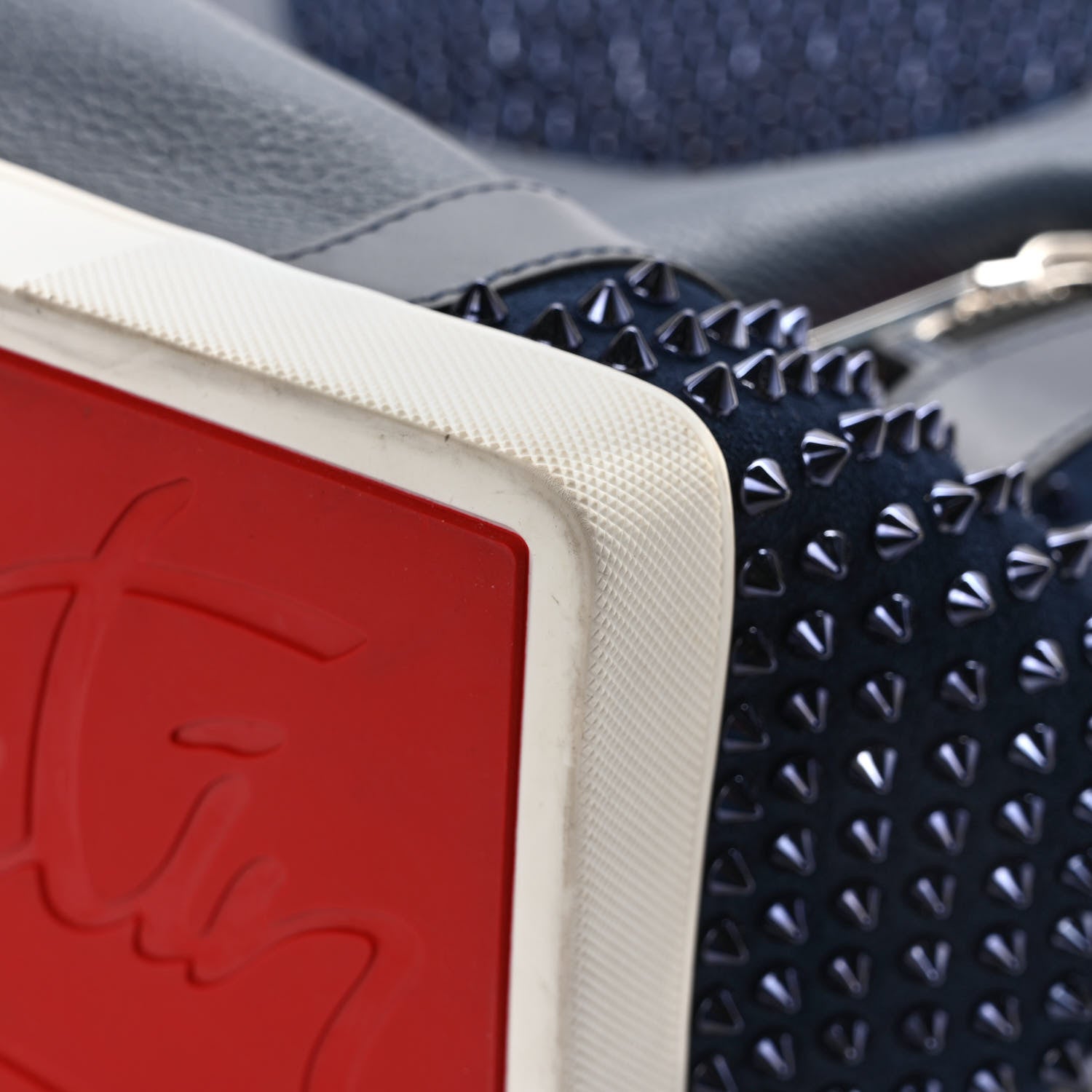Christian Louboutin Calfskin Spiked Explorafunk Backpack Marine 10 of 10