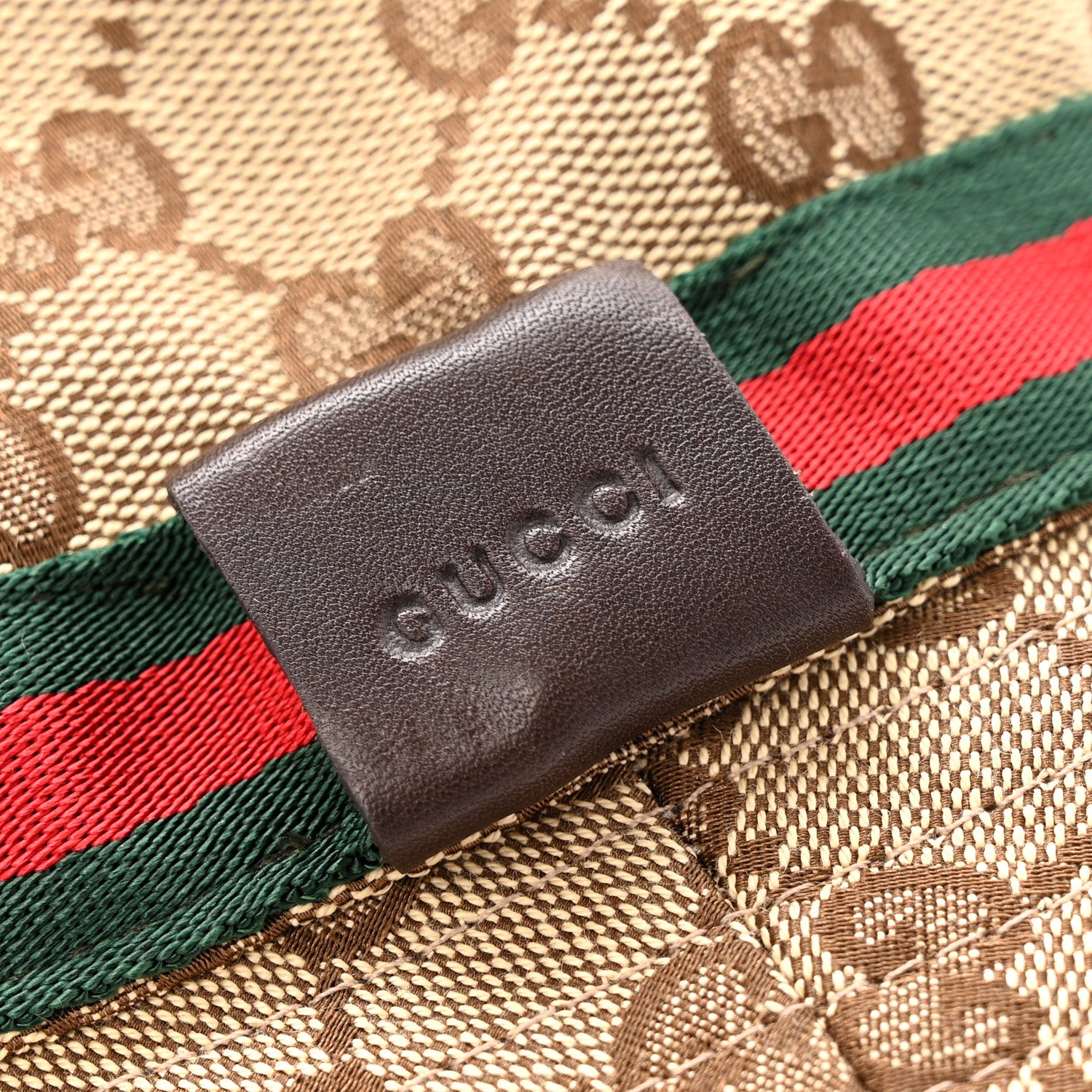 Gucci Monogram Web Bucket Hat XL Brown 9 of 9