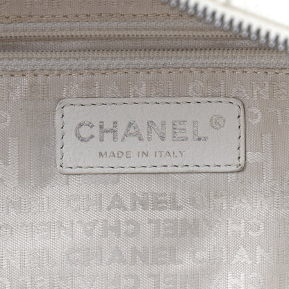 Chanel Caviar Square Stitched Bowler White 9 of 12
