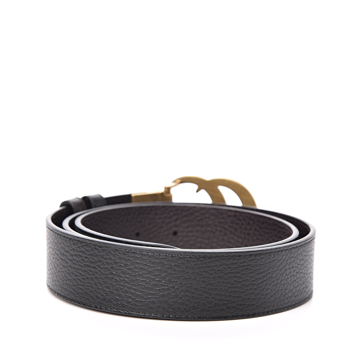 Calfskin Double G Reversible 37mm Belt 95 38 Black Cocoa